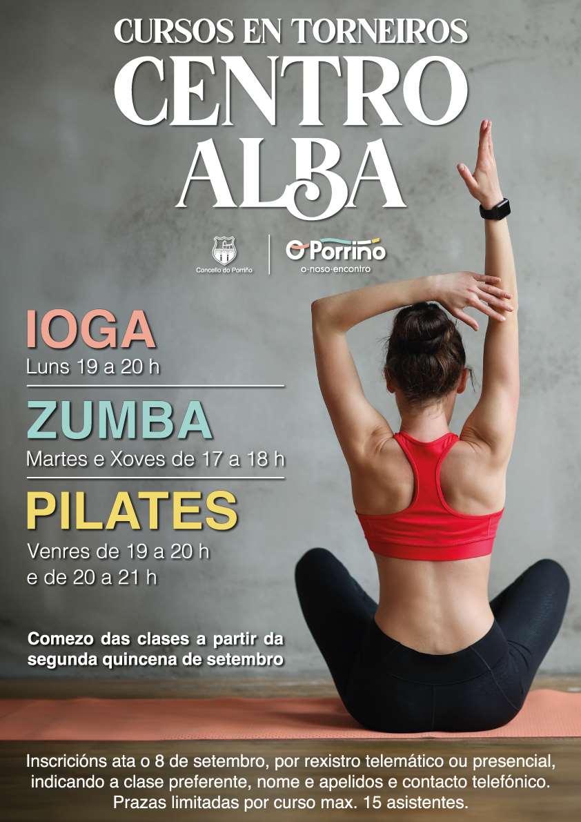 Clases de ioga, zumba e pilates no Centro Cultural Alba de Torneiros