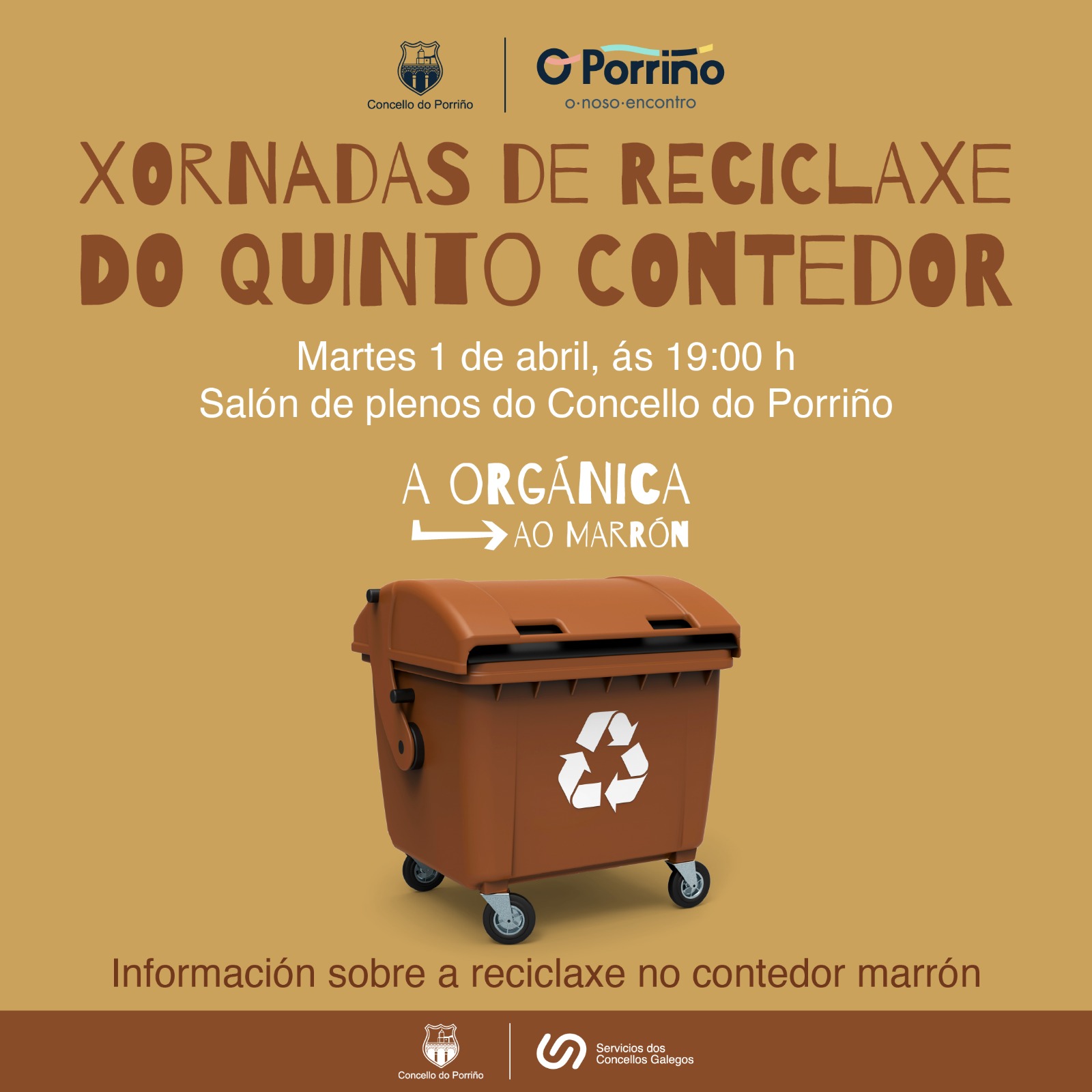 O Porriño celebra a súas xornadas de reciclaxe falando do quinto contenedor