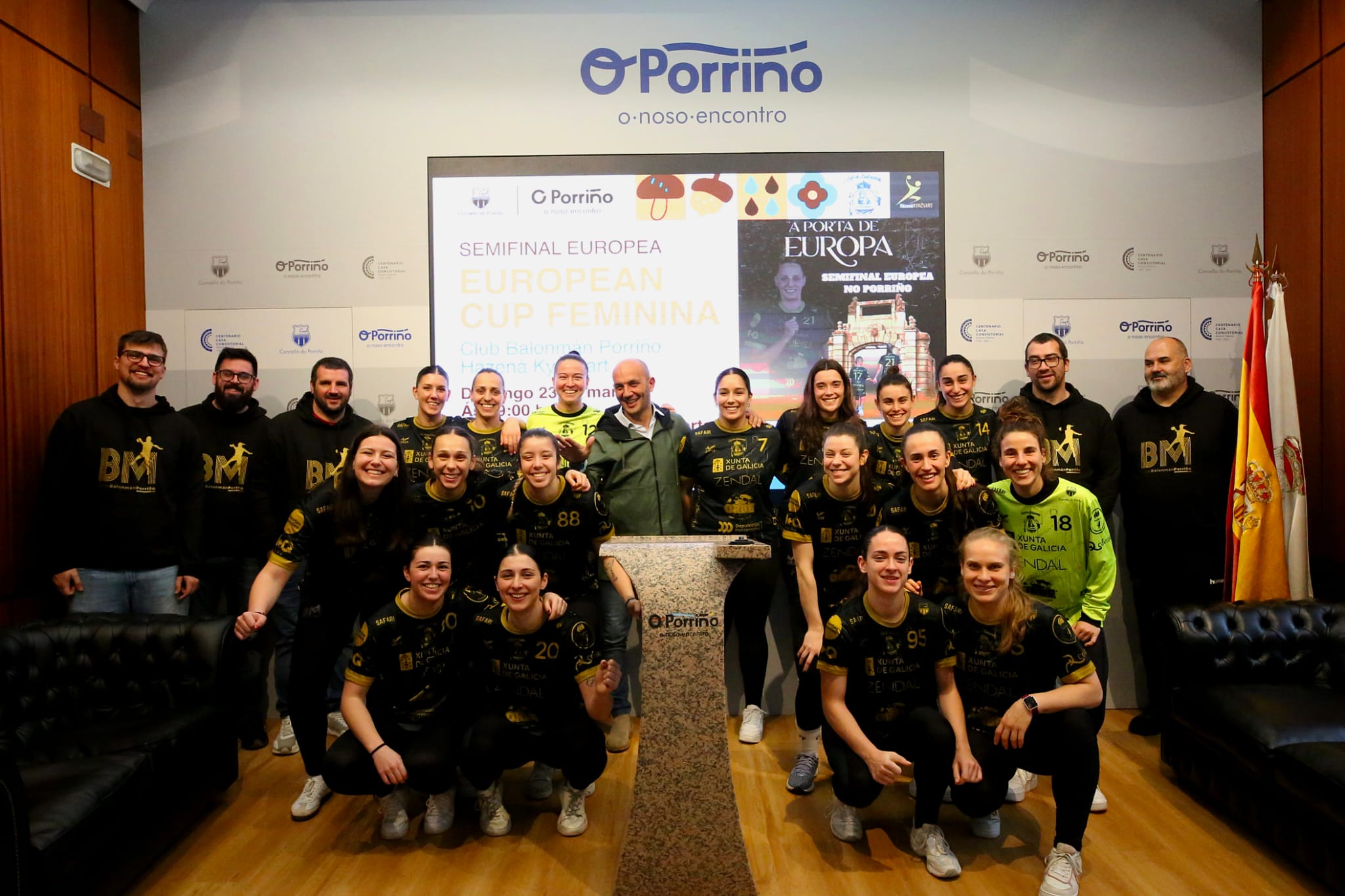 O Concello do Porriño concederá unha subvención de 10.000 euros ao Club de Balomán Porriño pola súa participación histórica en competición europea