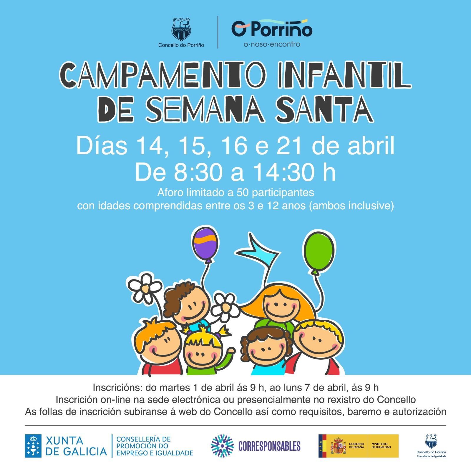Comezo do Campamento de Semana Santa no Porriño