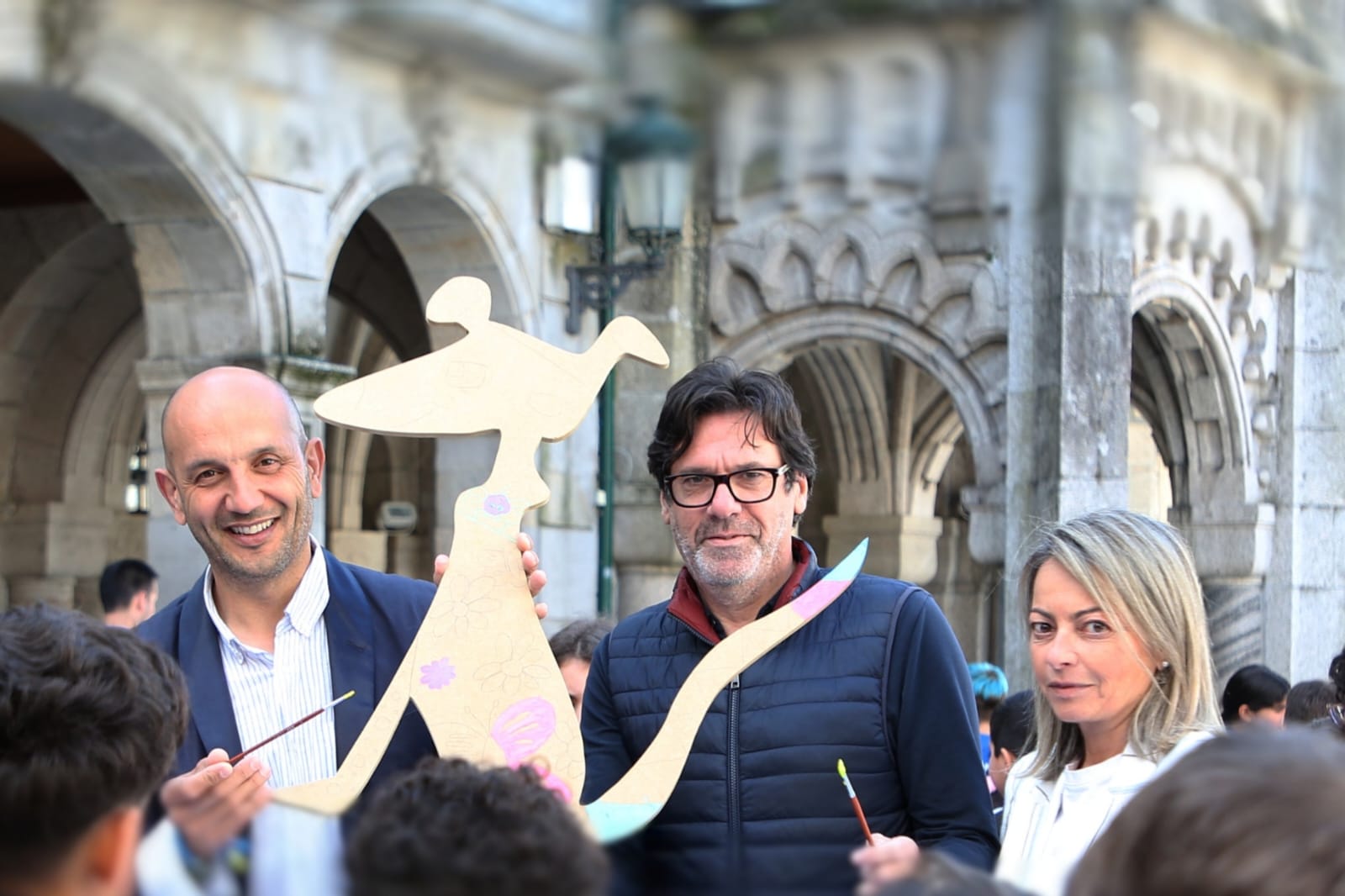 O Porriño inaugura o " Mini Can Parede" coa participación de máis de 130 escolares no marco do Festival de Cans 2025