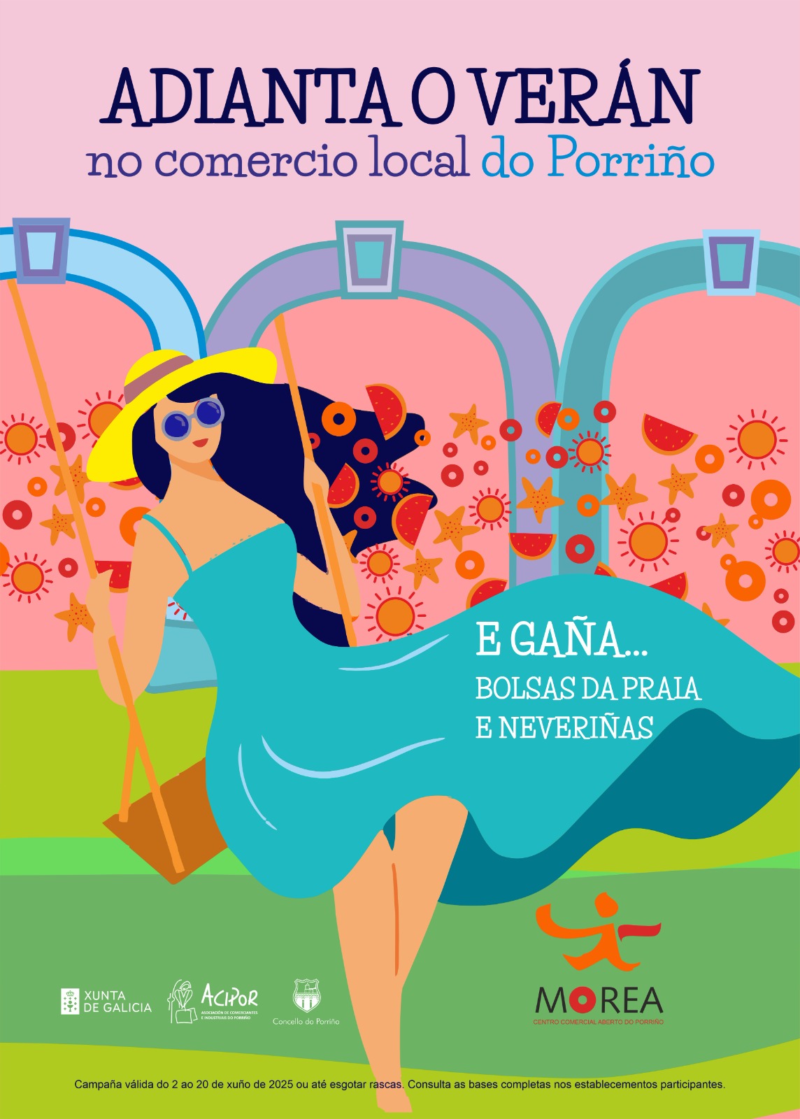 O Concello do Porriño apoia a campaña do "Adianta o verán" para impulsar o comercio local
