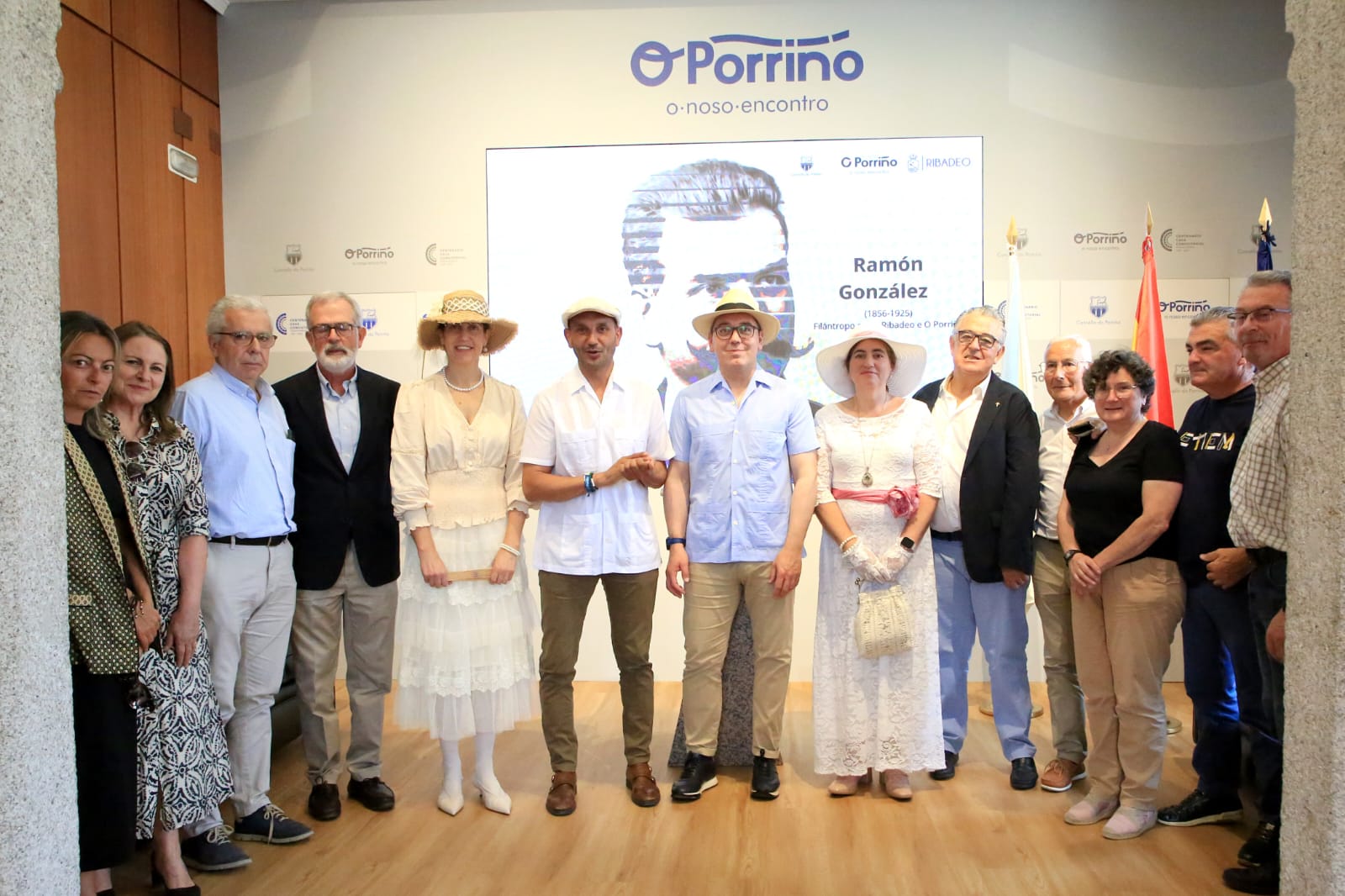 O Porriño e Ribadeo formalizan o seu irmandamento a través da figura do filántropo Ramón González