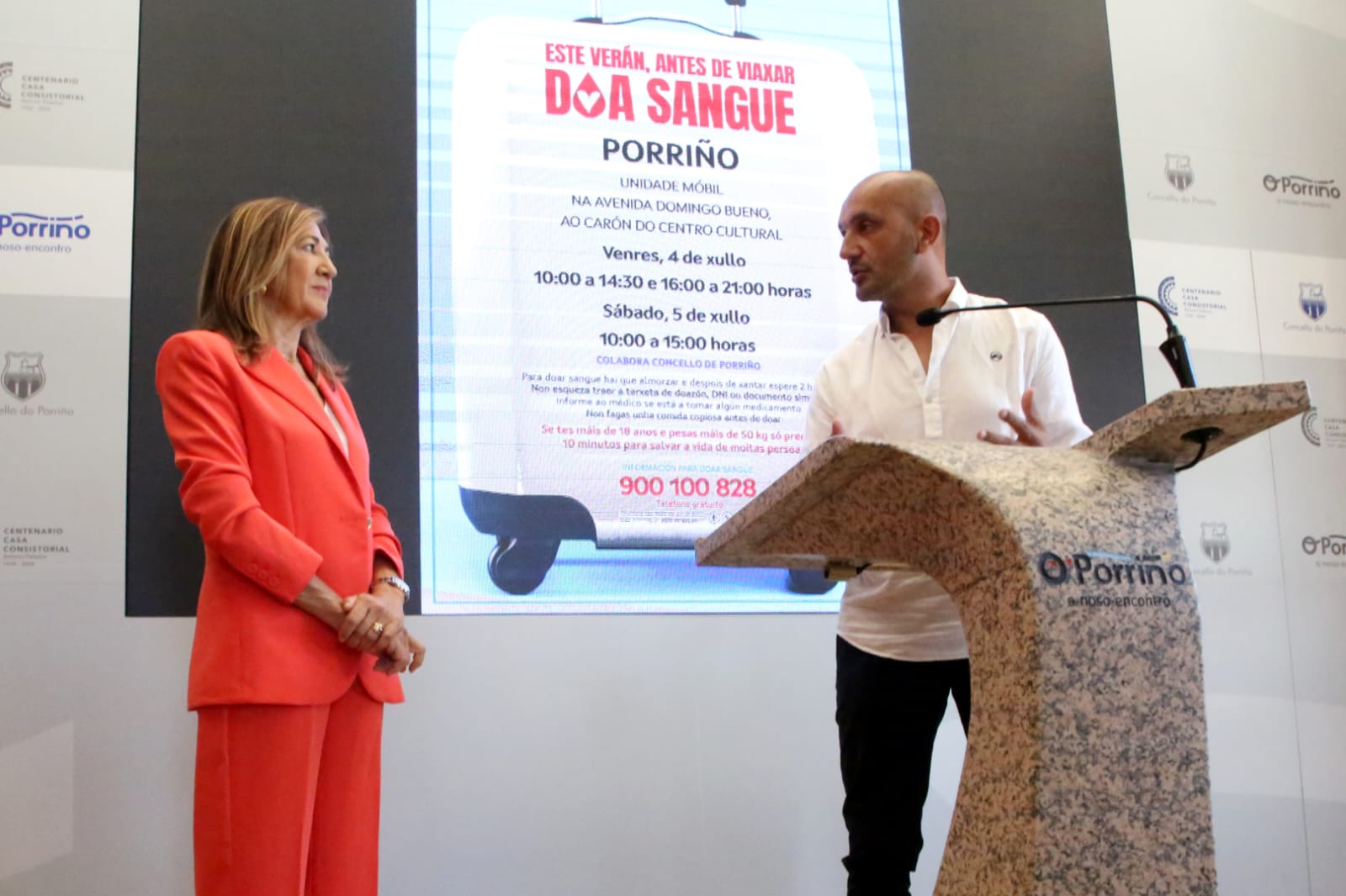 O Porriño súmase á campaña "Non esquezas doar antes de veranear" para garantir o abastecemento do sangue no verán