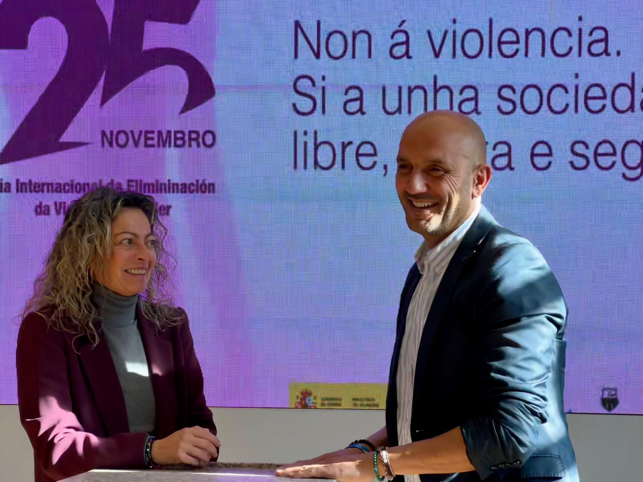 O Concello do Porriño reivindica un 25N cheo de unidade, memoria e compromiso na loita pola eliminación da violencia á muller