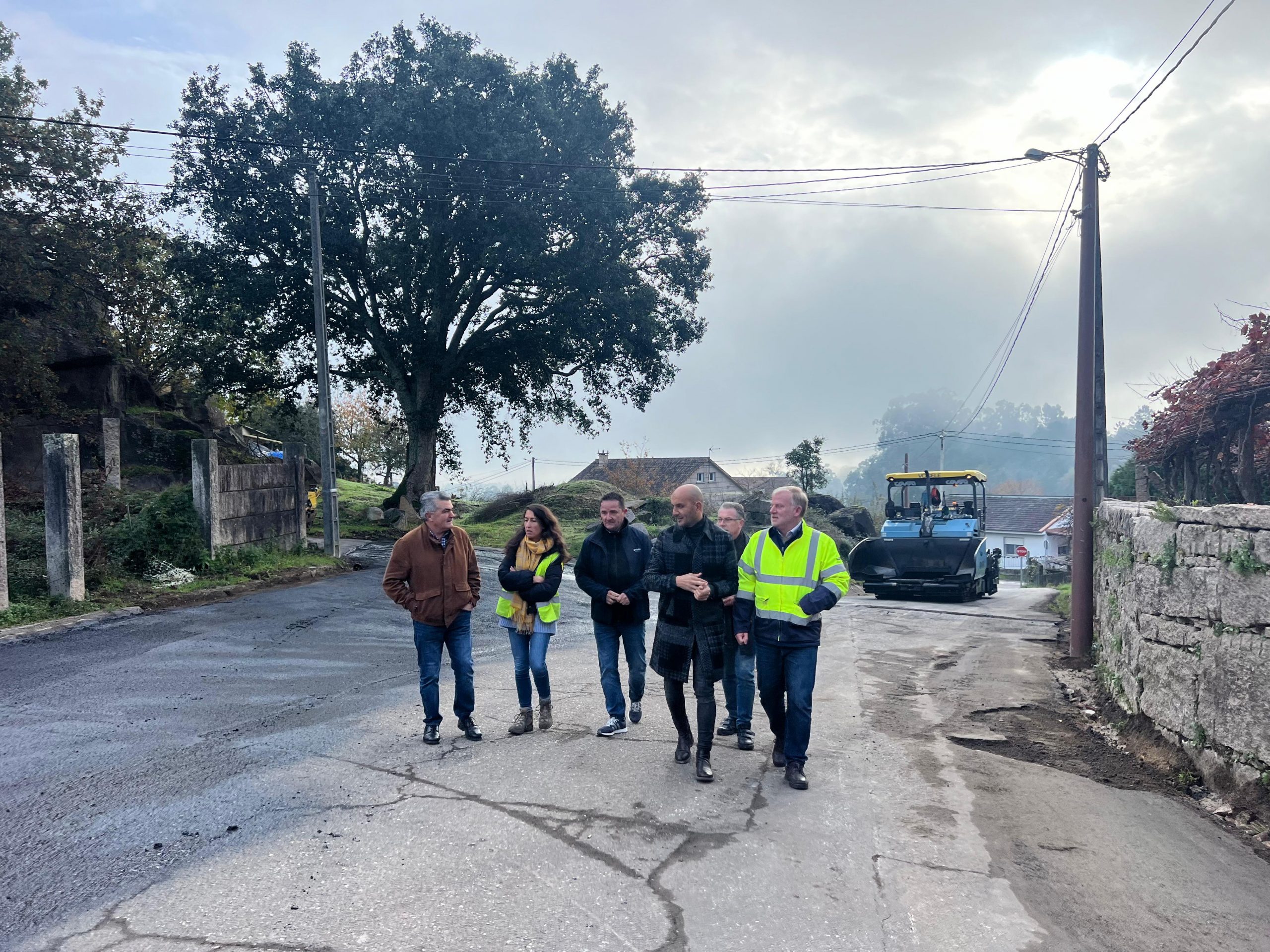 Comezan as obras de pavimentación no Camiño da Louriña en Pontellas