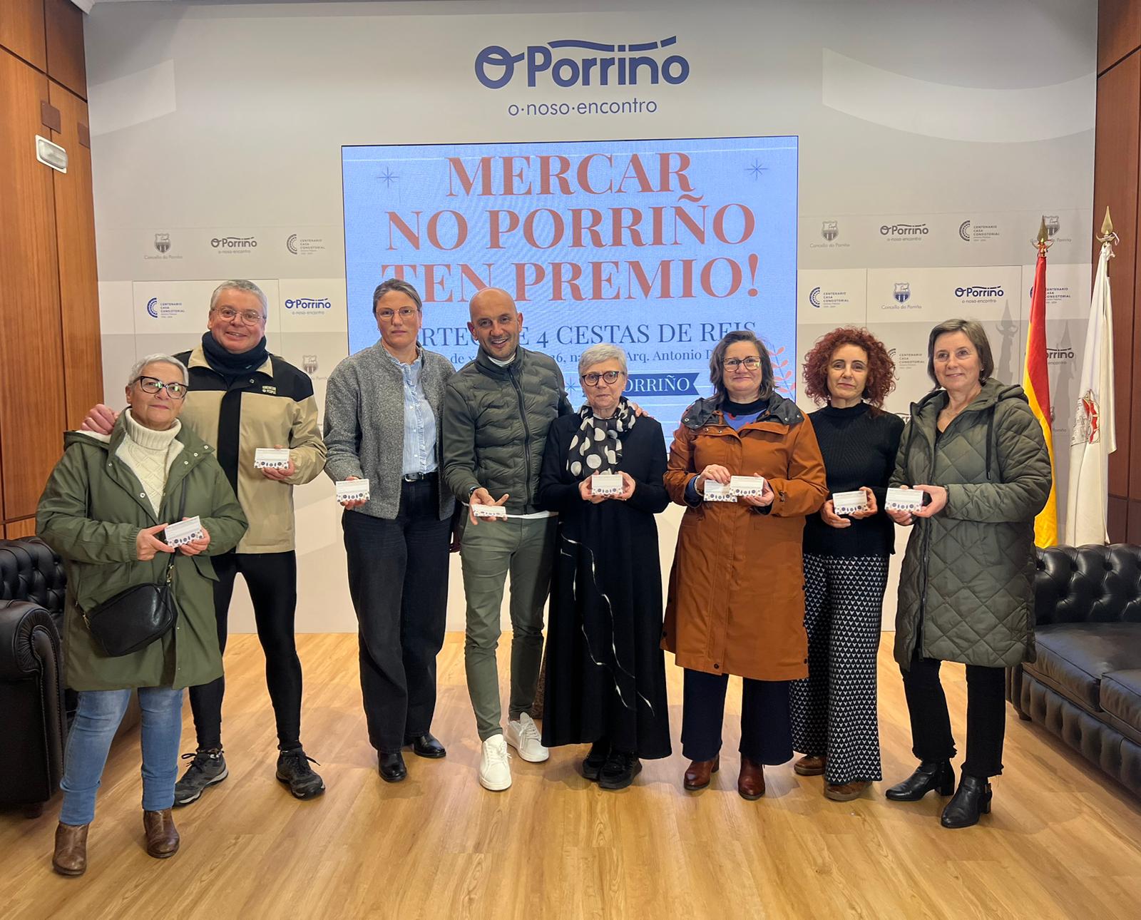 O Concello do Porriño promove o comercio local cun sorteo de catro cestas de Reis