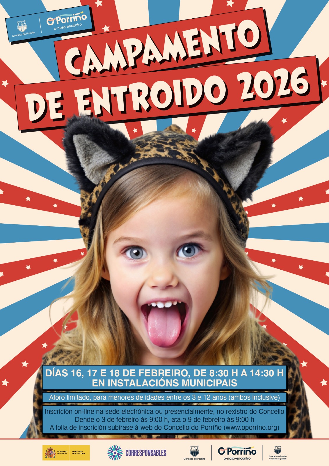 O Concello do Porriño abre as inscripcións para o Campamento de Entroido 2026