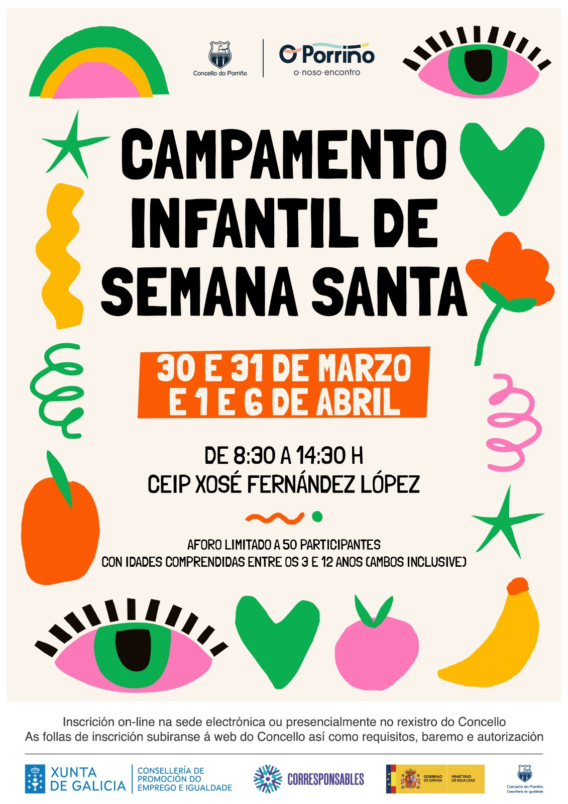 Aberto o prazo de inscrición para o campamento de Semana Santa do Porriño