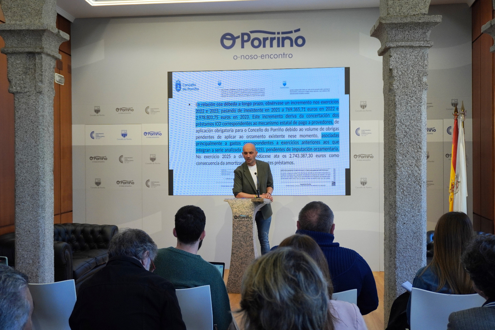O Porriño pecha 2025 co maior superavit da historia: 7,46 millóns, con 11,5 millóns de remanente e sen facturas pendentes